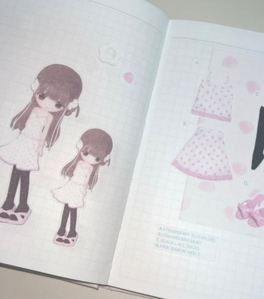 {coral tree} strawberry style diary sticker