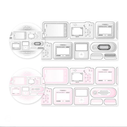 {blackletter} music tape kiss cut tape