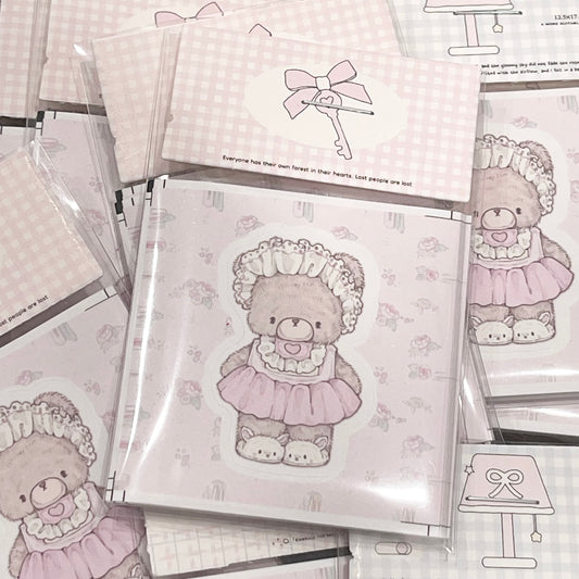 {girls dream} baby pink bear diecut 10pc