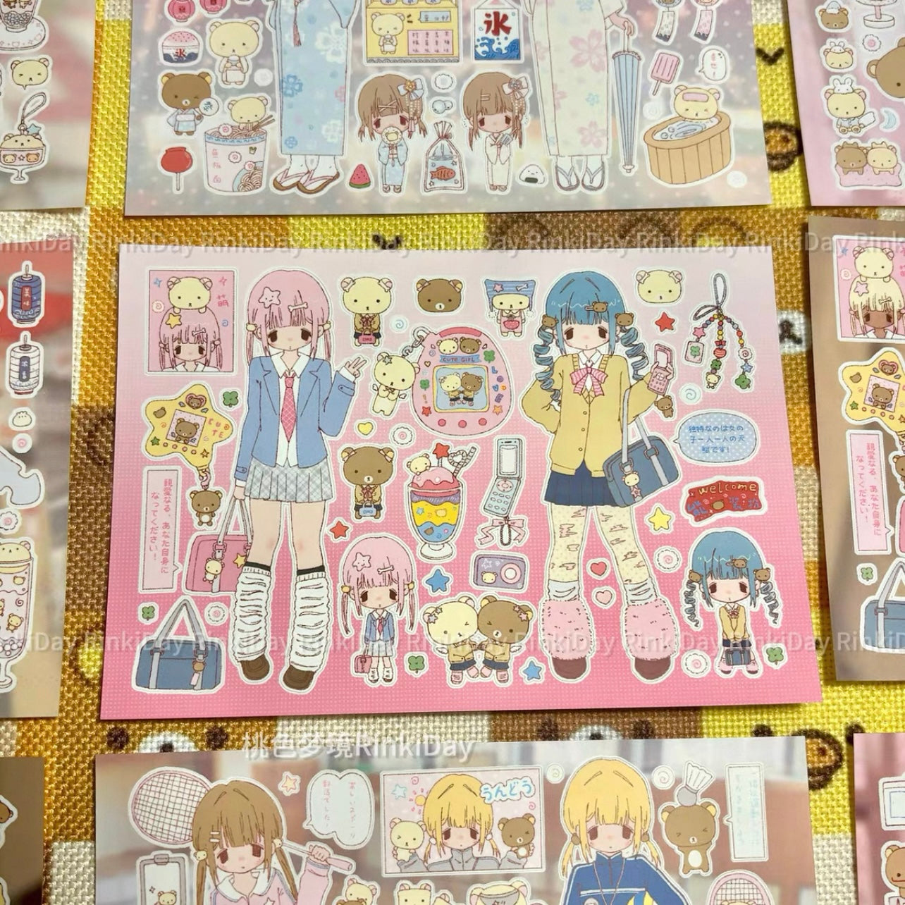 {rinki day} rilakkuma bear girls 9 types