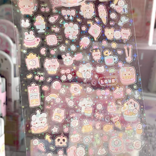 {rinki day} glitter small animals