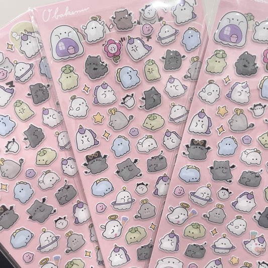 {crux} obakenu crystal sticker