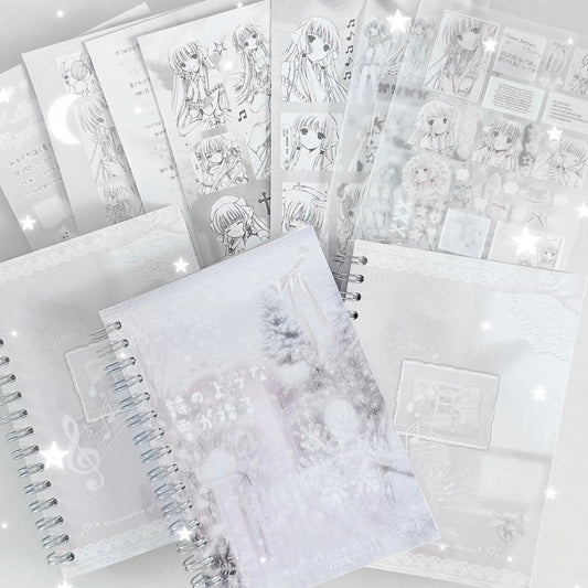 {c-贴纸书} 40 page light coquette issue. 1/2 sticker book