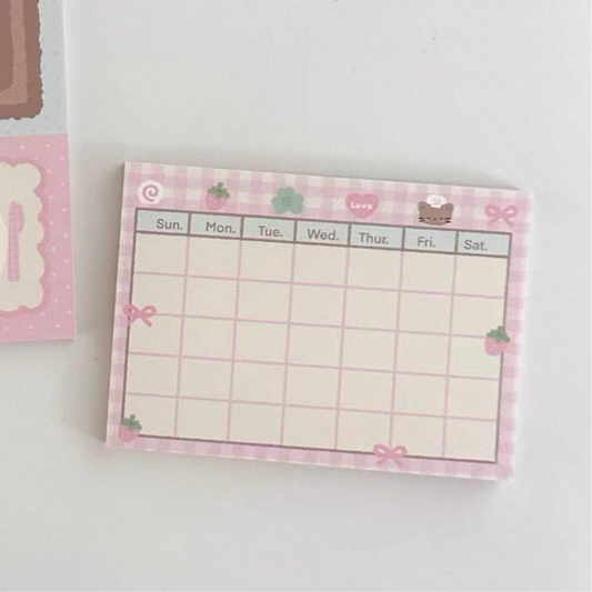 {creampark} weekly plan memo