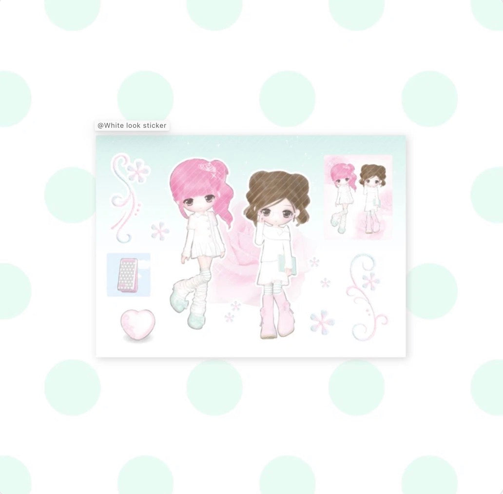 {coral tree} white look sticker