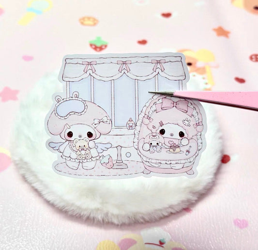 {cream french toast) my melody & baby piano