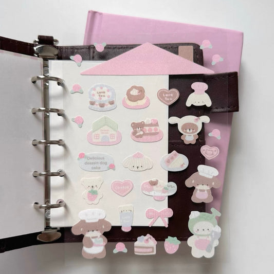 {creampark} puppy cake sticker