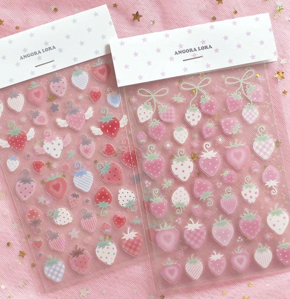 {angora lora} strawberry vines and wings