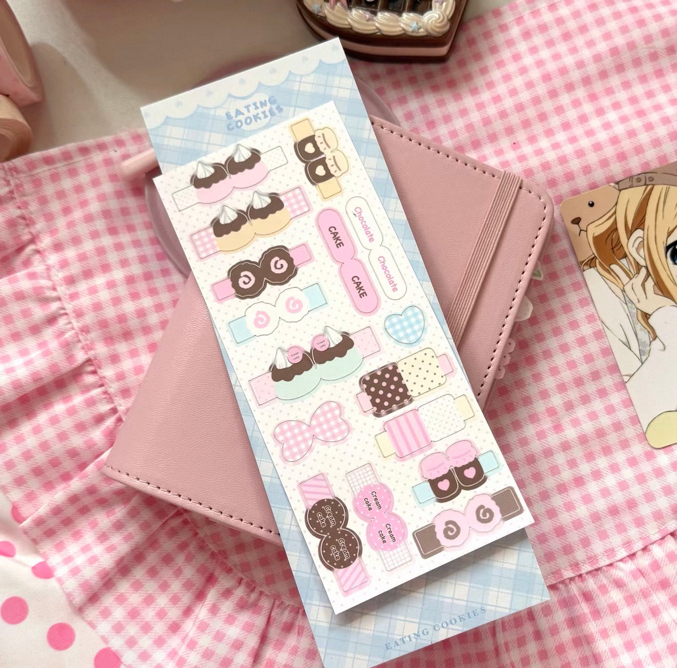 {eating cookies} cake index sticker