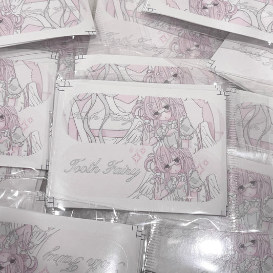 {curl cat} little dentist bandaid die cut stickers