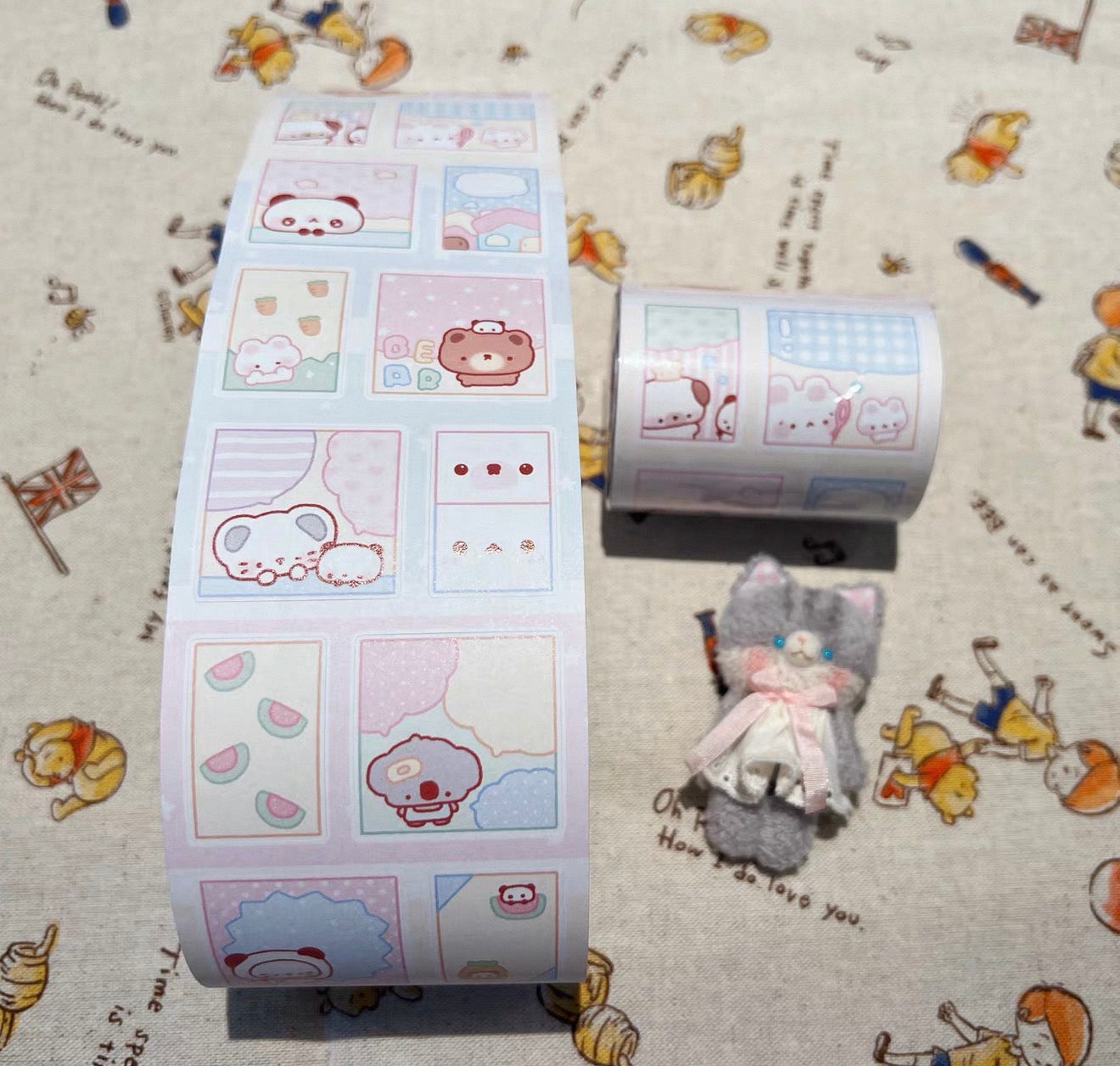 {potatobb} cute writing note kiss cut tape
