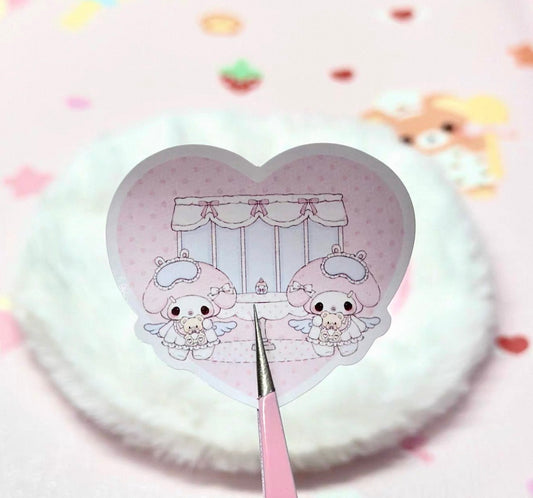 {cream french toast) my melody & piano heart teddy