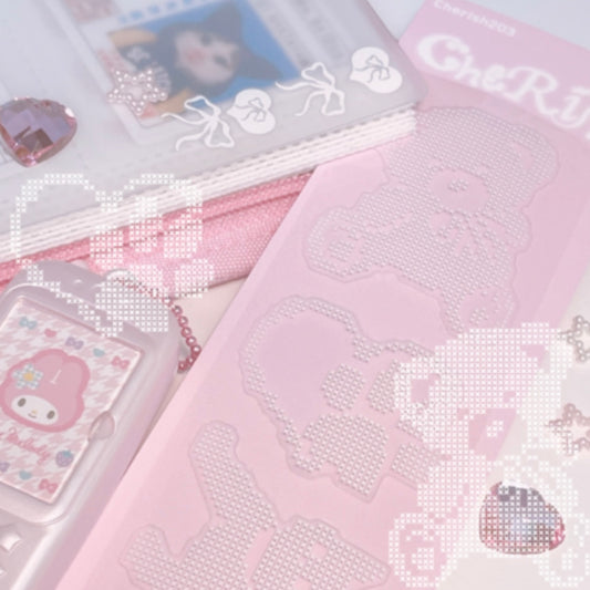 {cherish 203} set up sticker bear