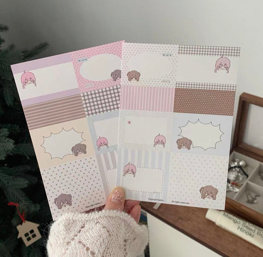 {all4u} mood diary memo paper sticker