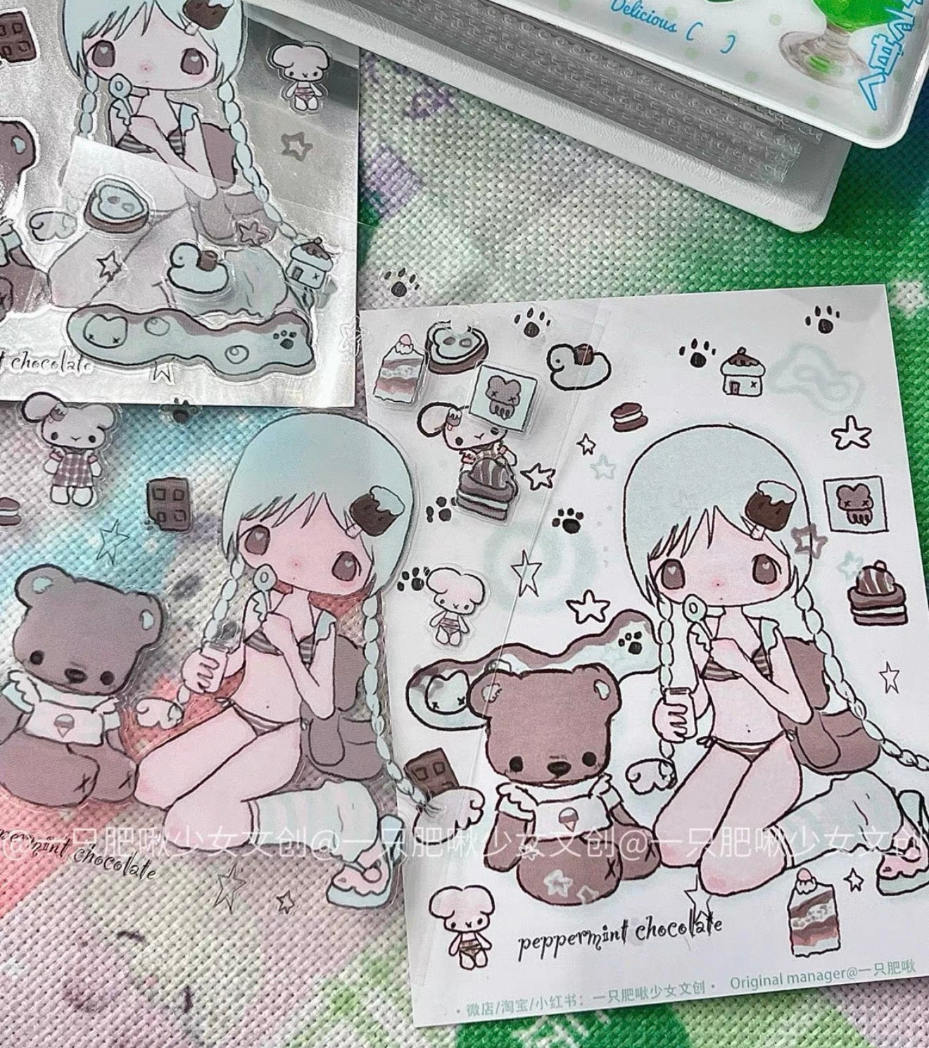 {snow bunny island} peppermint chocolate