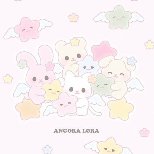 {angora lora} 1x random sticker sheet