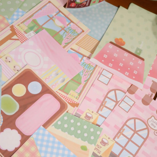 {pearly button} cutie table memo set
