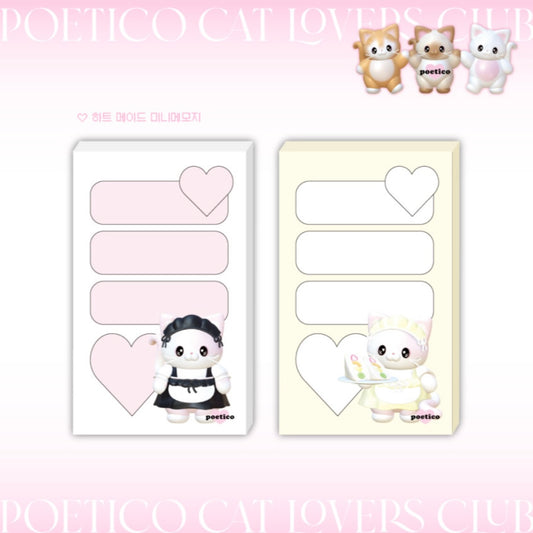 {poetico} heart maid memo