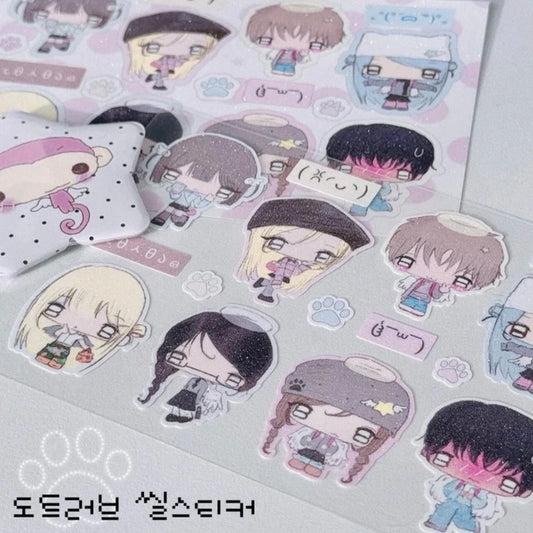 {happy nyang day} dot lover sticker