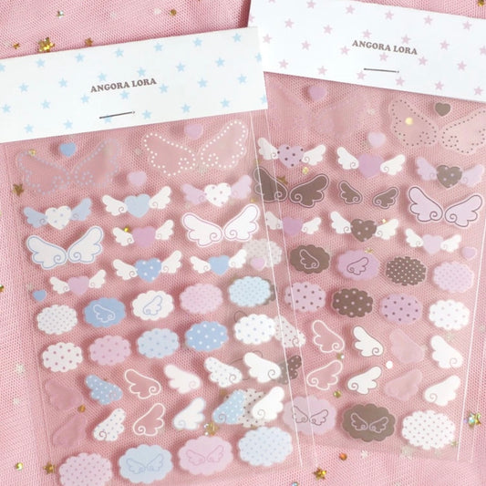 {angora lora} transparent heart wings