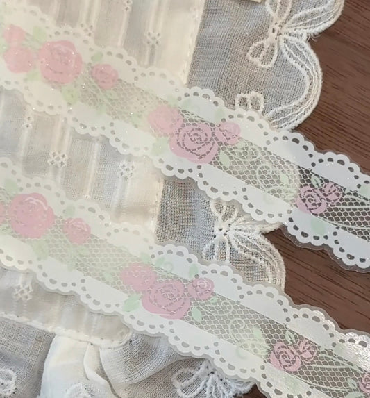 {intomyvibe} rosy lace tape