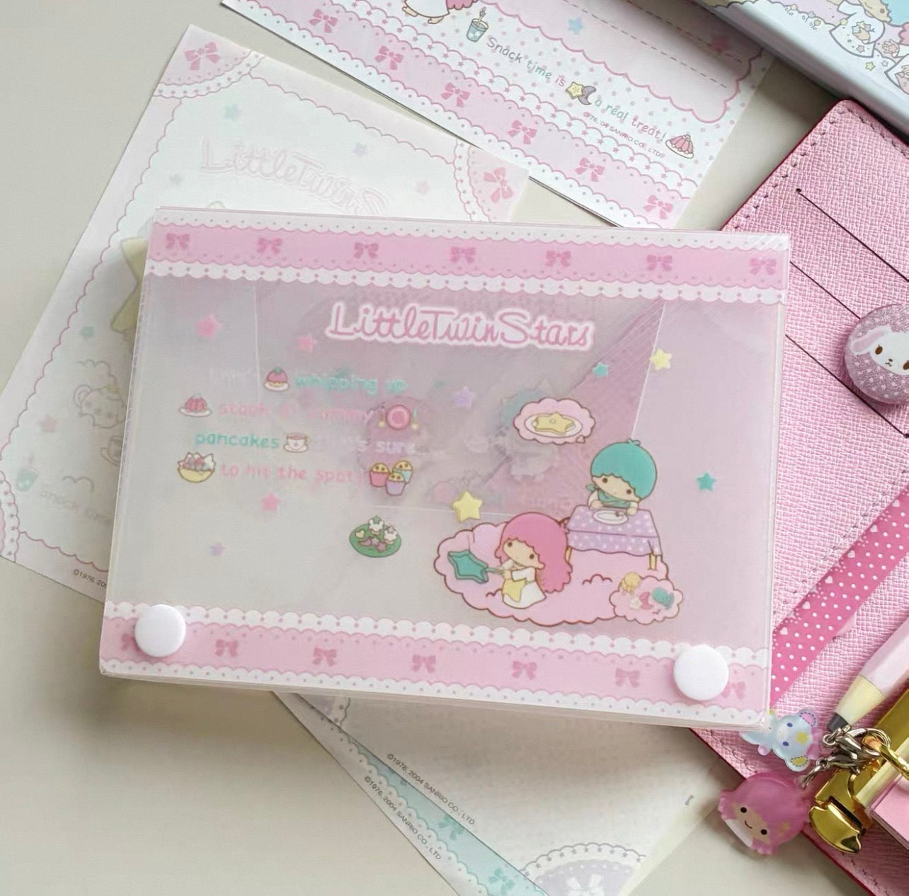 {byfufu} little twin stars pocket storage file
