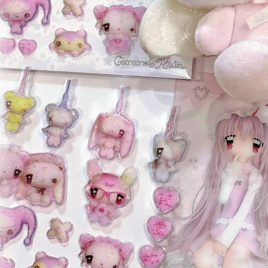 {caramel rain} 25.6 bubble series