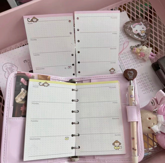 {heart bunny} a7/m5 little monkey weekly refill