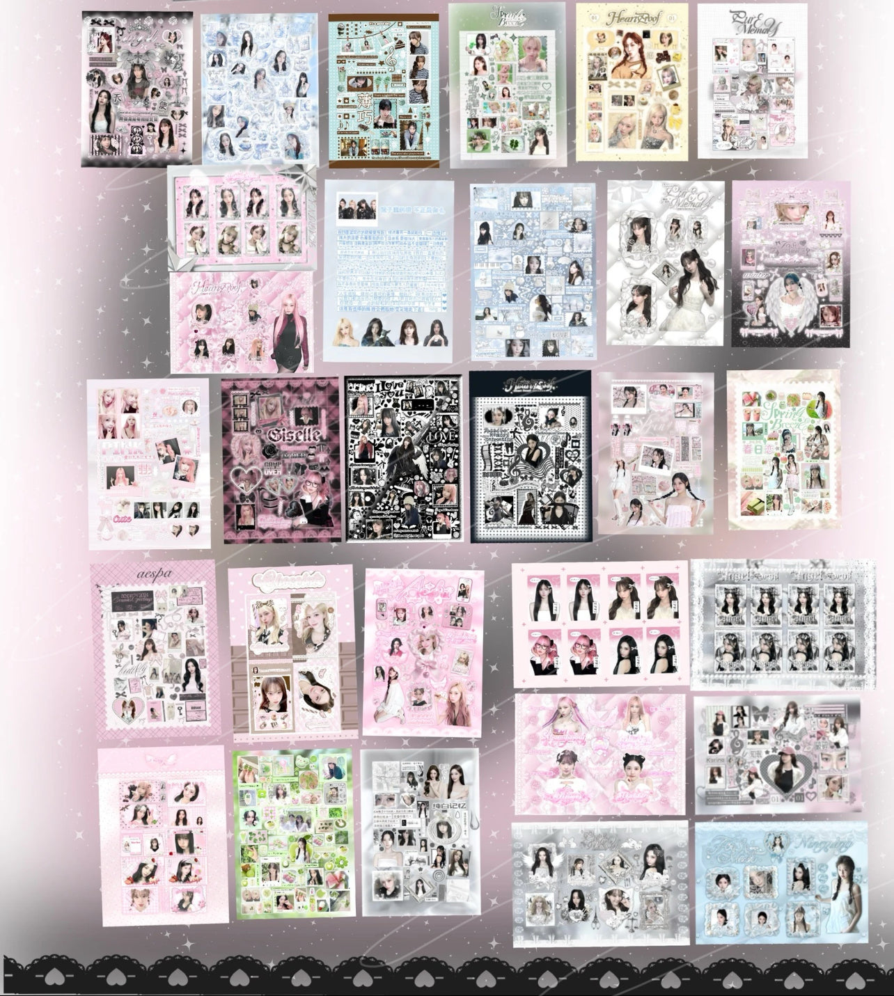 {c-贴纸书} 30 page aespa sticker book