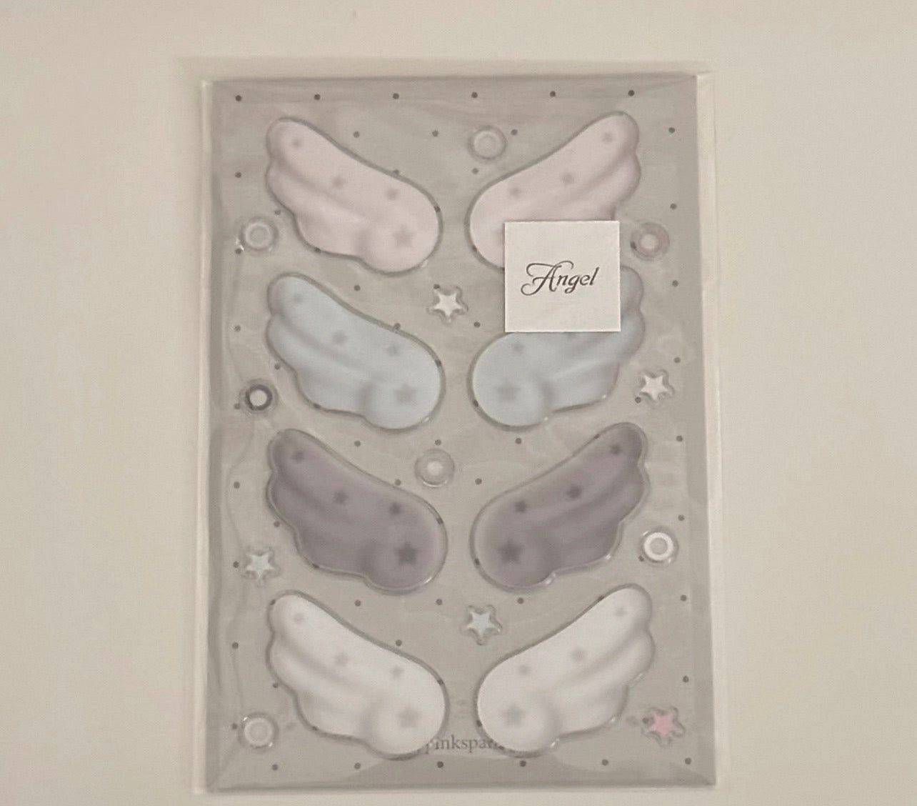 {pinkspark} angel epoxy sticker