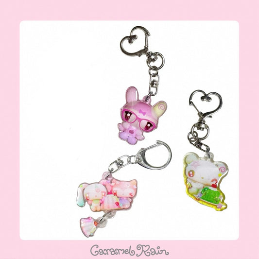 {caramel rain} epoxy pendant