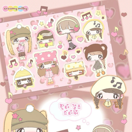 {creamy milky} winter girls