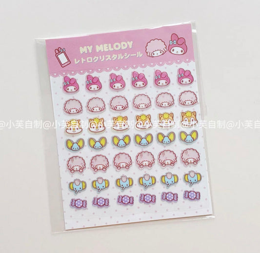 {byfufu} my melody epoxy sticker