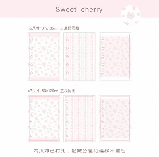 {sweet cherry} a7/m5 coquette flower refill pages (Copy)