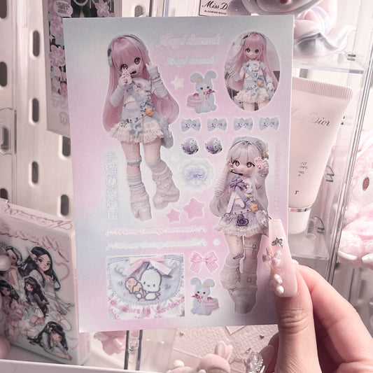 {c-艺术家} bjd : flower carriage doll