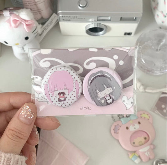 {all4u} cocoa tea party mini pin set