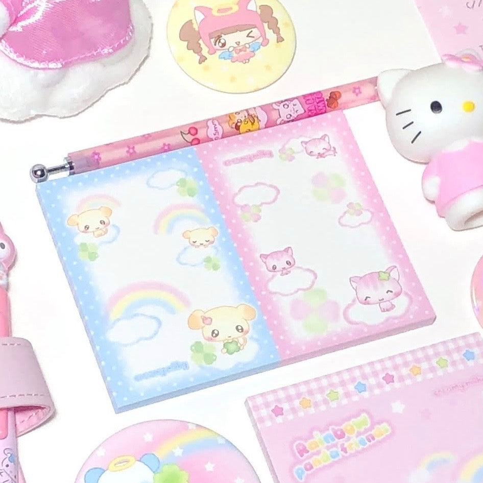 {creamy milky} clover cat memo pad