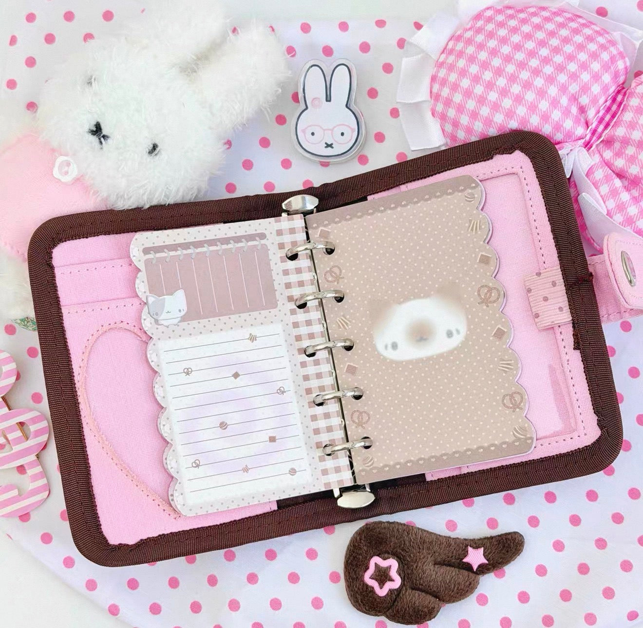{pakupaku} m5 pink and brown cat refill set