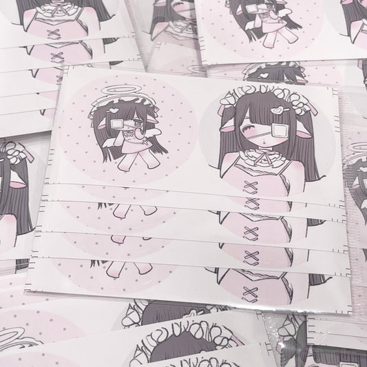 {curl cat} lamb bedroom baby diecut sticker sheets