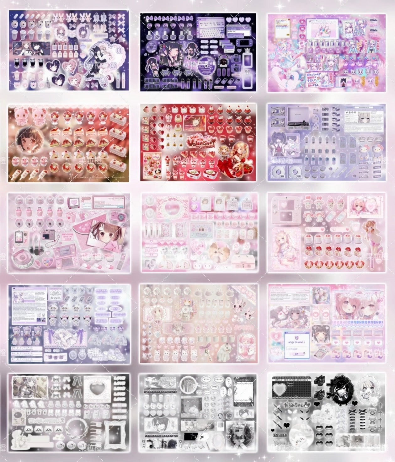 {c-贴纸书} 30p angel coquette sticker book