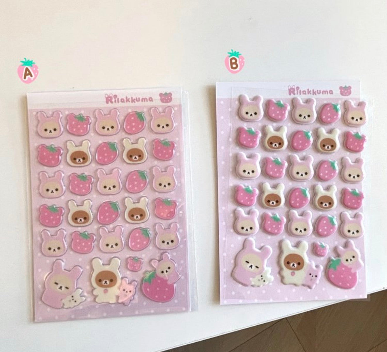 {homemade chestnut} strawberry kkuma sticker