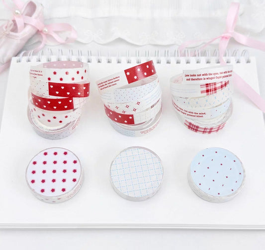 {bali studio} red and blue stitching tape