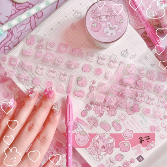 {seolkee illust} berry berry kiss cut tape