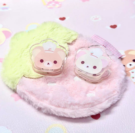 {cream french toast} chef rilakkuma head clip kit set