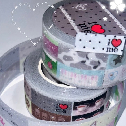 {happy nyang day} i ❤️ me kiss cut tape