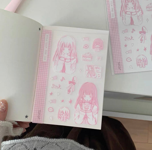 {all4u} everything about pink : sticker