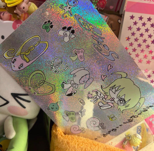 {YAO x TuizhAaaa} rainbow holo film spiral room