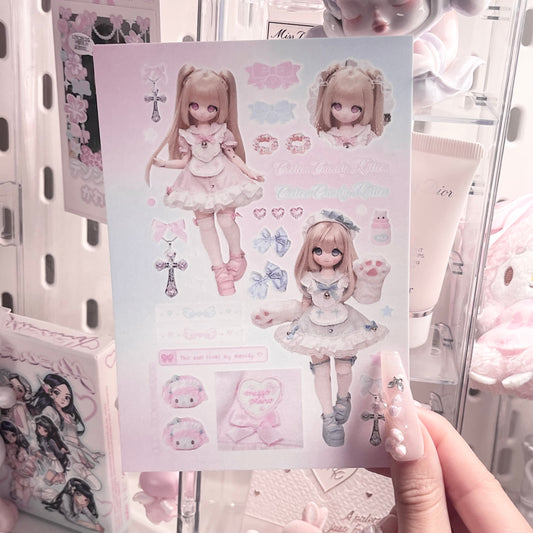 {c-艺术家} bjd : cotton candy kitten doll