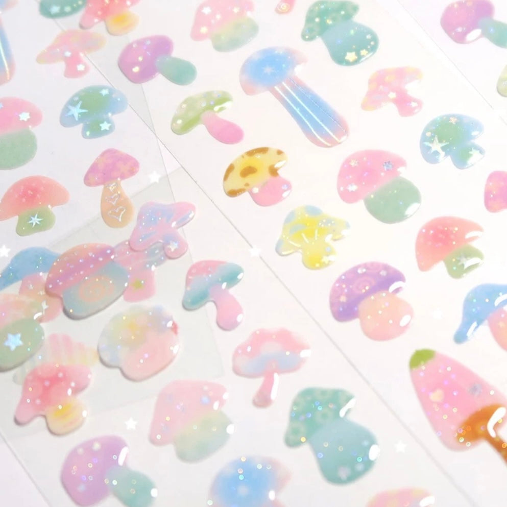 {pearly button} epoxy gummy shrooms