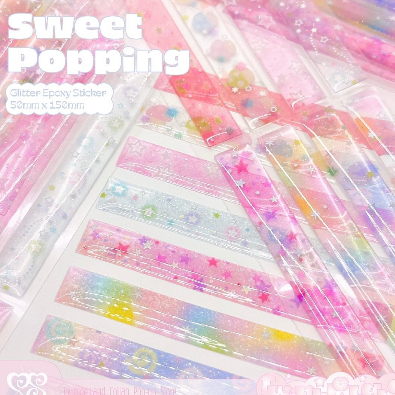 {pearly button} sweet popping line epoxy